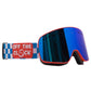 Red White & Blue magnetic lens snowboard goggles 